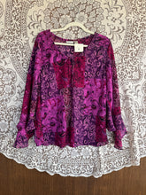 Load image into Gallery viewer, Purple Paisley Top
