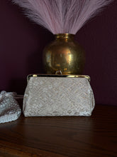 Load image into Gallery viewer, Cream and Gold Clutch
