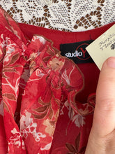 Load image into Gallery viewer, Vintage Orange Floral Dress
