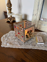 Load image into Gallery viewer, Floral and Bead Candle Holder
