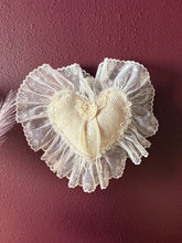 Load image into Gallery viewer, Lace Heart Pillow
